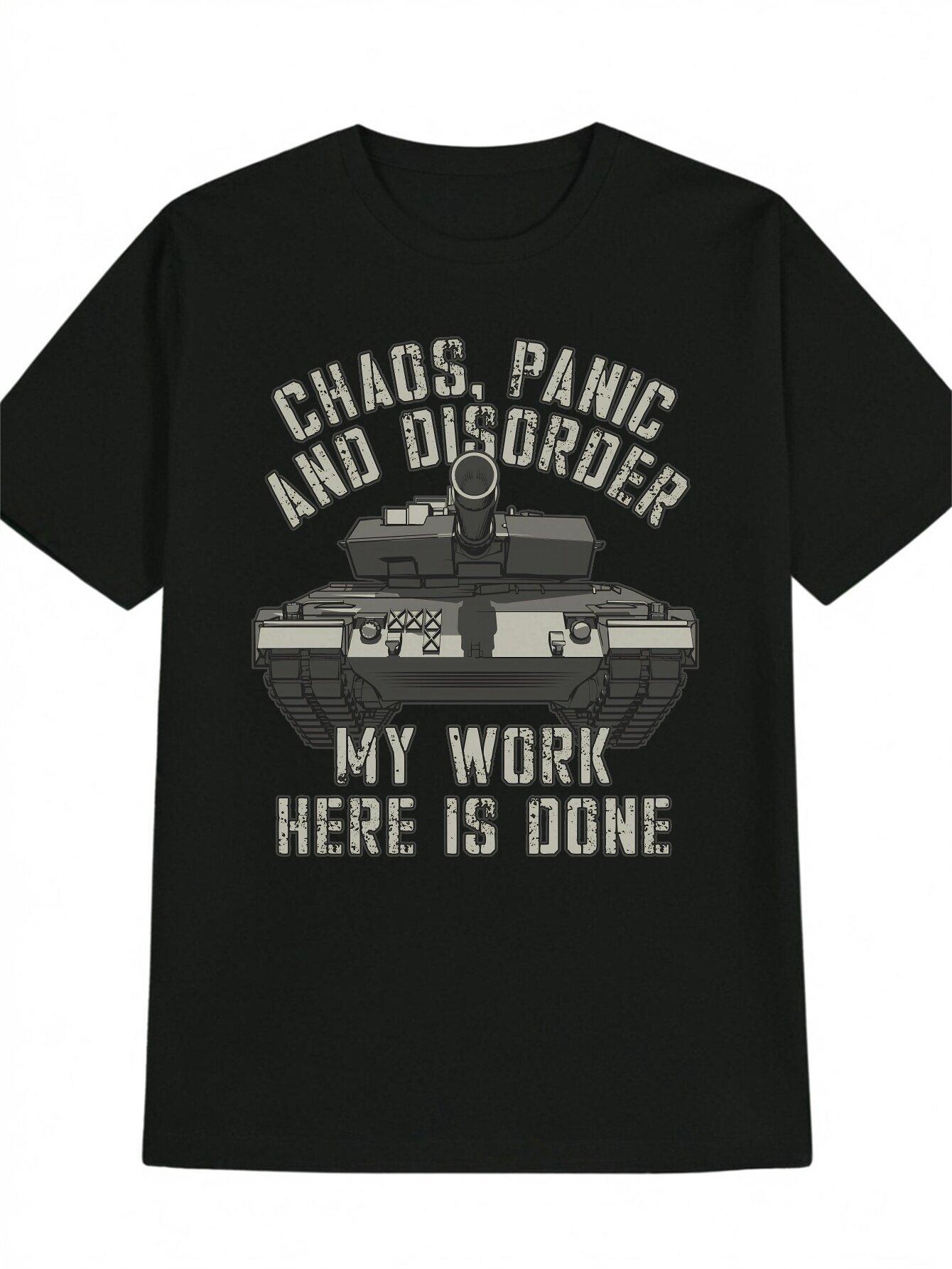 Casual Graphic T-shirt -  Chaos L