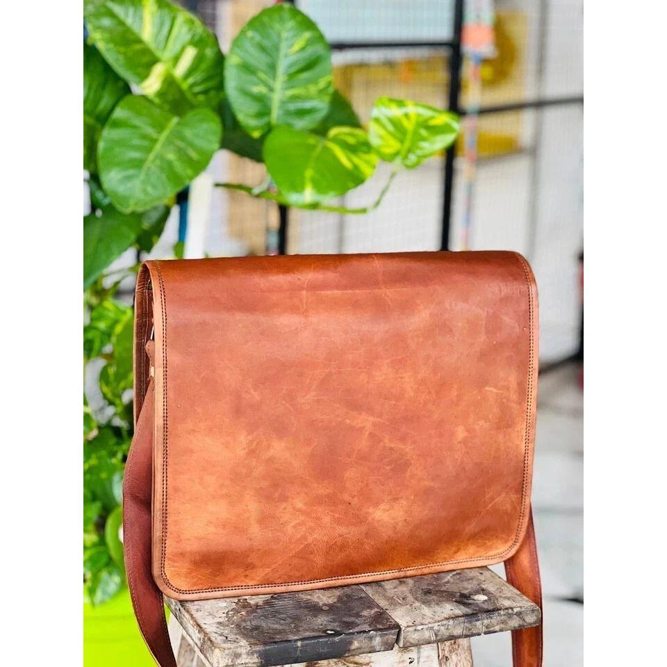 Handmade MagicLeather Laptop Men's Briefcase Satchel Messenger Bag Rare