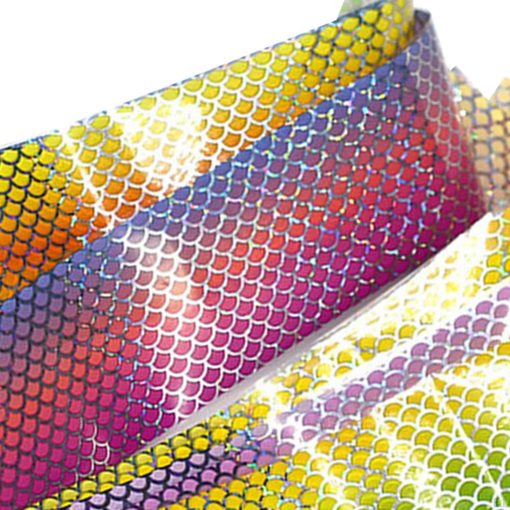 10Pcs ing Lure Sticker ,Fake Scales ,Waterproof Materials ,Flash Tape ,DIY for Crafts Metal