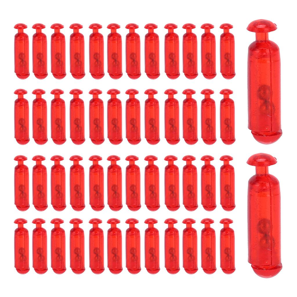 50pcs 15mm Rattles Shake Fishing Lure Bait Insert Tube Rattles for Soft Fish