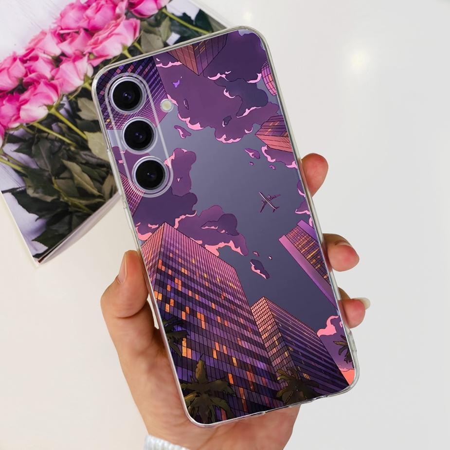 For Samsung Galaxy S24 Case S24+ New Fashion Painted Cover Soft Silicone Phone Case For Samsung S24 Ultra S 24 Plus Fundas Coque