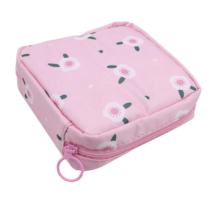 Diaper Sanitary Napkin Storage Bag Canvas Pad Makeup Bag Coin Purse Jewelry Organizer Credit Card Pouch Tampon Packaging Bags