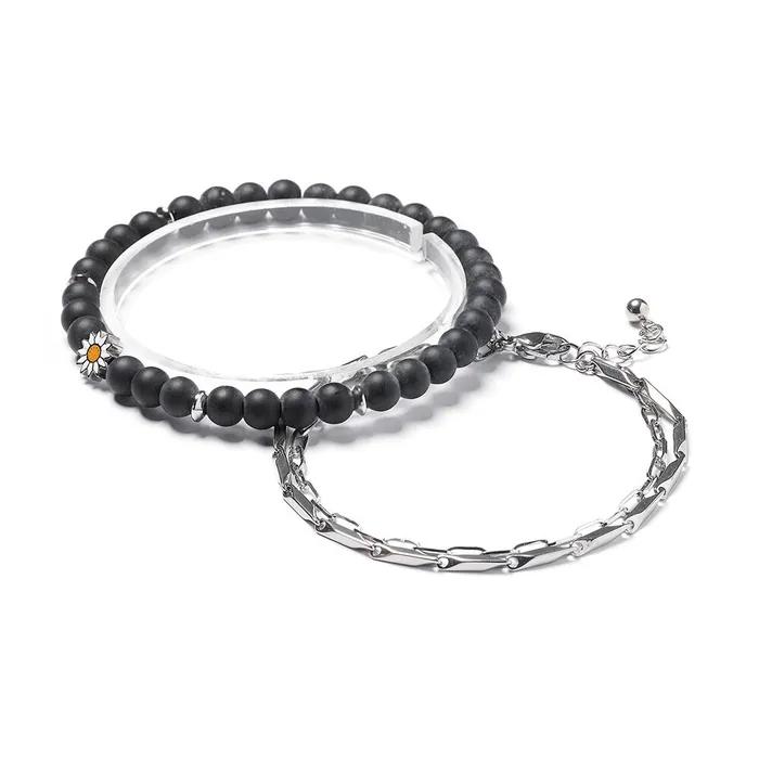 Daisyonyx 913 Prism Chain Double 1144 Bracelet Set (C2503-SE451_BK)