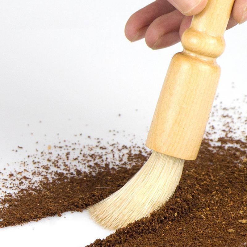 5/15Pcs Coffee Brush Set Espresso Brush Kit Include Wooden Coffee Grinder Machine Cleaning Brush And Nylon Espresso Brush