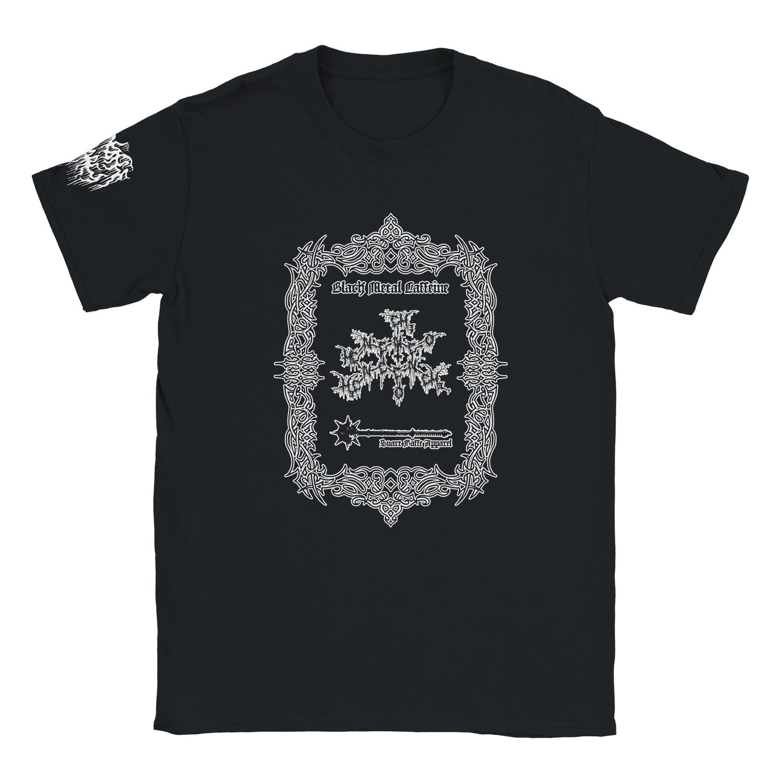 Black Metal Caffeine - Classic Unisex Crewneck T-shirt | Gildan 64000 S