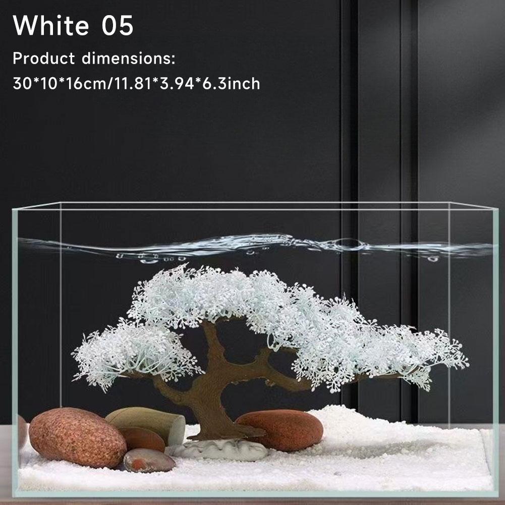 1Pc Realistic Sakura Aquarium Fish Tank Decoration Creative Beautiful Aquarium Ornament Fish Tank Decor Office Decor