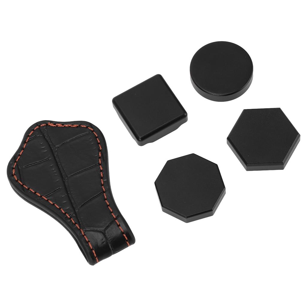 Billiard Chalk Holder Magnetic Hexagonal Octagonal Round Square Aluminum Single Section Pool Cue