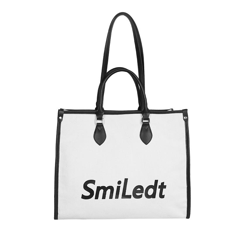 Women's High-End 2024 Large Canvas Tote: Fashionable Handbag & Shoulder Crossbody