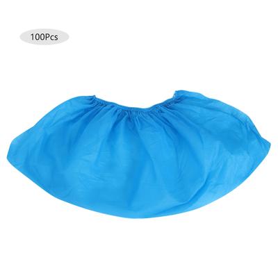 100pcs Non Woven Disposable Shoes Covers Breathable Dustproof Anti Slip Shoe Covers(Dark Blue )