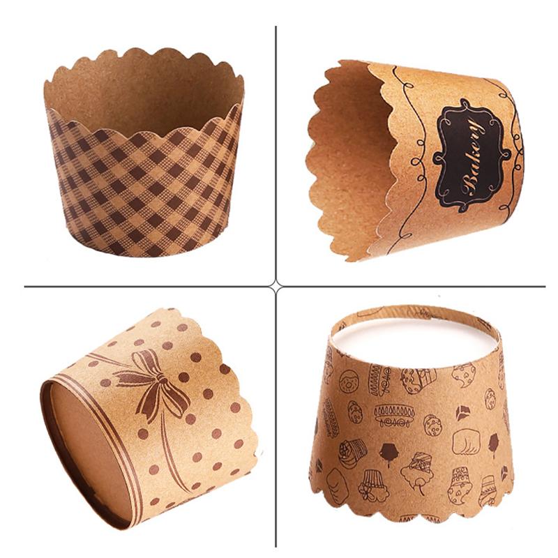 250Pcs Cupcake Wrapper Liners Muffin Tulip Case Dessert Paper Baking Cup Party Heat Proof Oven for Household Baking