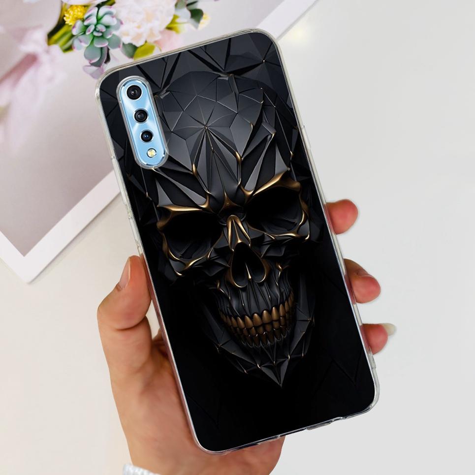 For Vivo 1907 Vivo Y7s Y17s Case Back Cover Cartoon Cool Style Animals Girly Flower Fashion Soft TPU Silicone Bumper VivoY17s