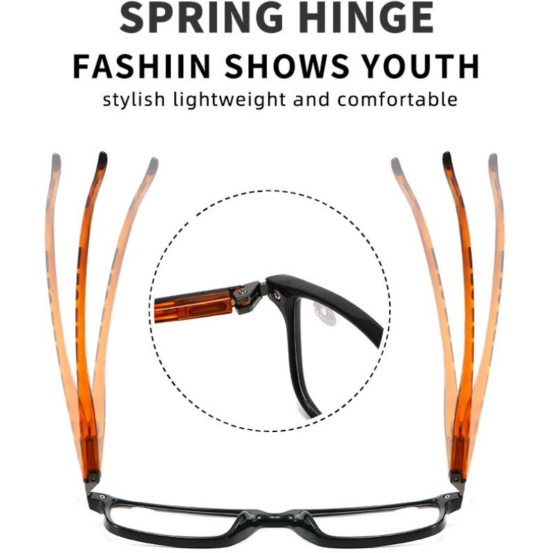 Women's eyewear, men's and women's fashion square frame photochromic glasses