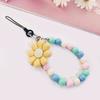 Love Heart Bead For Phone Strap Charm Chain Knot Cellphone Lanyard Phone Wrist Strap Hand-held Short -lost Pendant