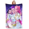 Huntrix Blanket  Soft Warm Print Plush Bedding Throws For Children Outdoor Flannel Bedspread Bed Cover