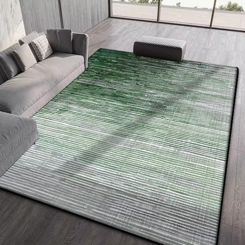 Abstract Stripes Living Room Rug Easy Clean Home Decoration Non-slip Carpets for Bedroom Lounge Office Foldable Soft Floor Mat