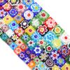 Thousand Flower Lampwork Beads Colored Square Spacer Loose Beads Glass Beads For Jewelry Making DIY Crafts Bracelet Findings