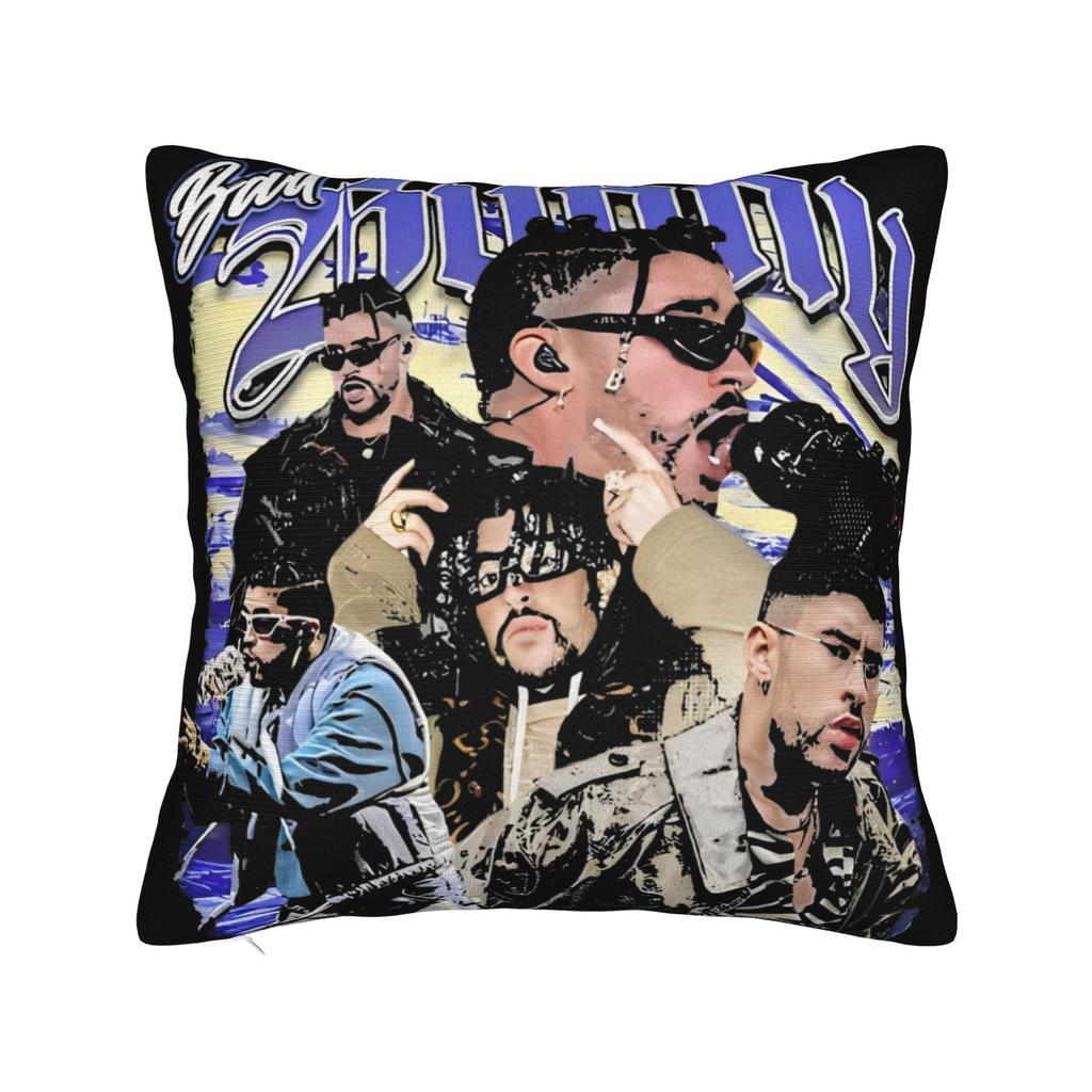 Debí Tirar Más Fotos DTmF Square Pillow Cases Bad Bunny Album Cushion Cover Awesome Decor Throw Pillow Case Cover for Home 18"