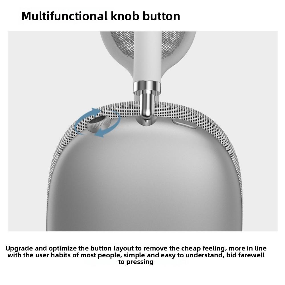 Bluetooth 5.4 Headset Mesh Head Bow True Wireless Knob Keys Music