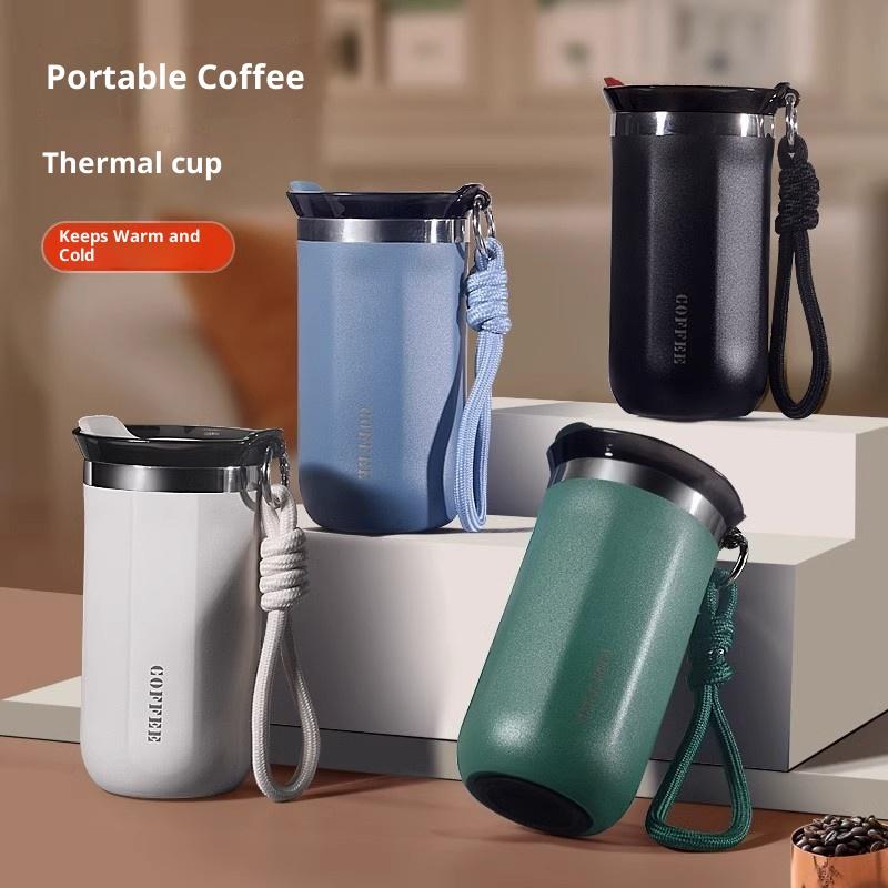 350/500Ml Stainless Steel Coffee Mug Insulated Water Cup Portable Double Wall Vacuum Flask Leak-Proof With Lid Travel Coffee Cup