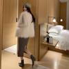 Autumn and winter fur vest mid-length 2 new imitation raccoon wool girl imitation fox fur imitation fur coat woman