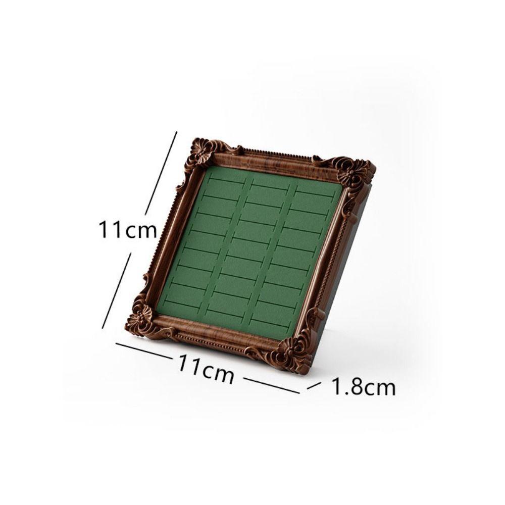 Photo Frame Jewelry Display Tray Wooden Ring Holder Fashion Earring Tray  Shop Window Decoration