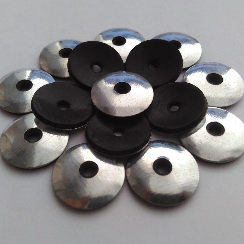 

Galvanized Waterproof Polycarbonate Washer Set - Includes Drill Tail Screw, Rubber, Round, and Enlarged Washers. Galvanized Diameter 16mm - 100 pcs