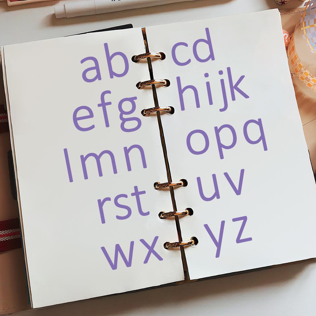 12 Letter Stickers Color English Digital Combination DIY Water Cup Computer Decoration Waterproof Hand Account Stickers