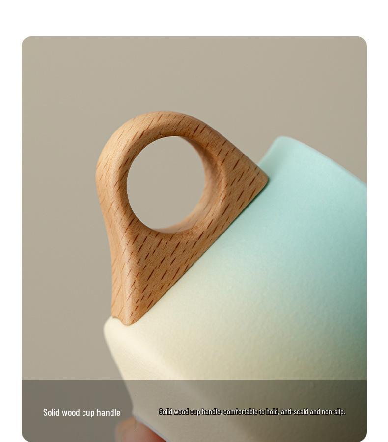 Exquisite Gradient Ceramic Tea & Coffee Cup Set - Perfect for Office or Event Souvenirs, Customizable with Logo.