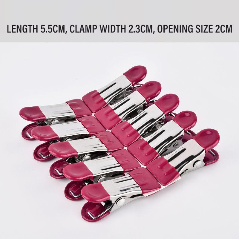 ?10Pcs Stainless Steel Clothespins Laundry Clothes Pegs Pants Hanger Portable Hanging Clothes Clips Closet Clothes Organizer