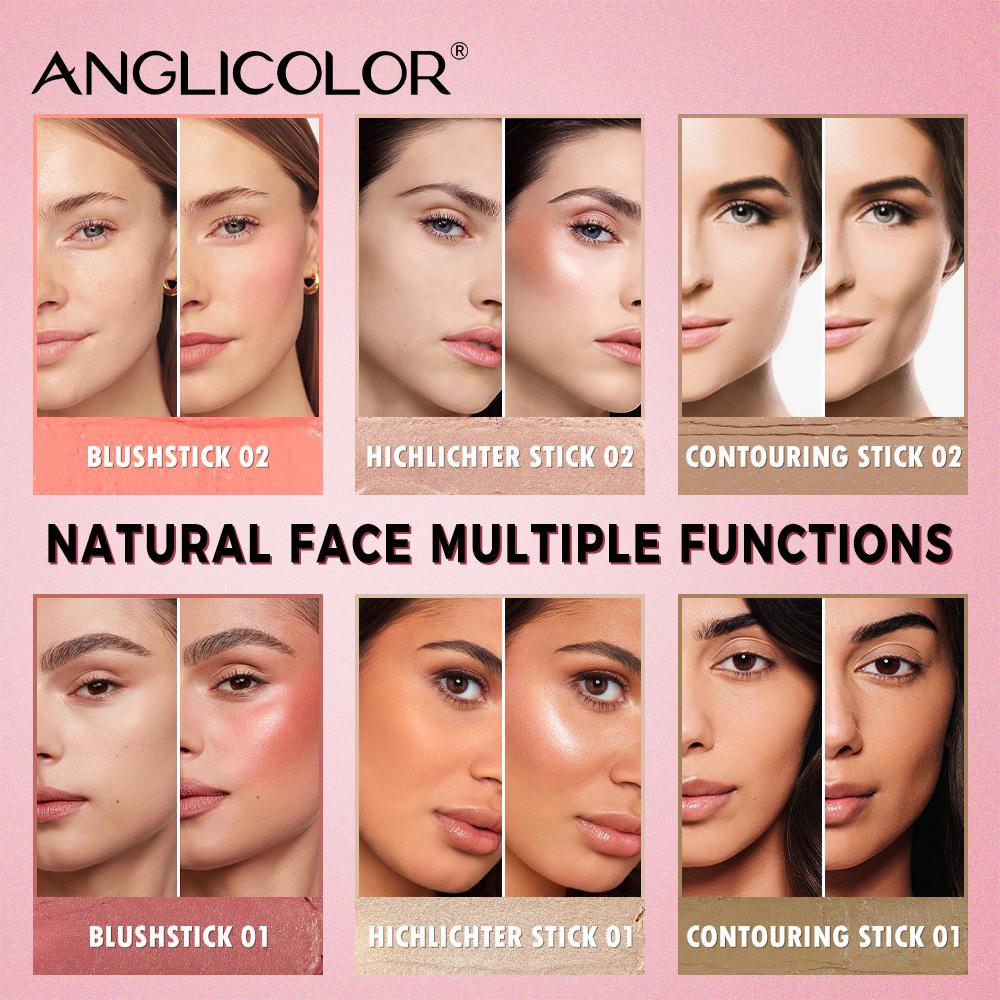 Multicolor Highlighter & Contour Stick for Natural Makeup