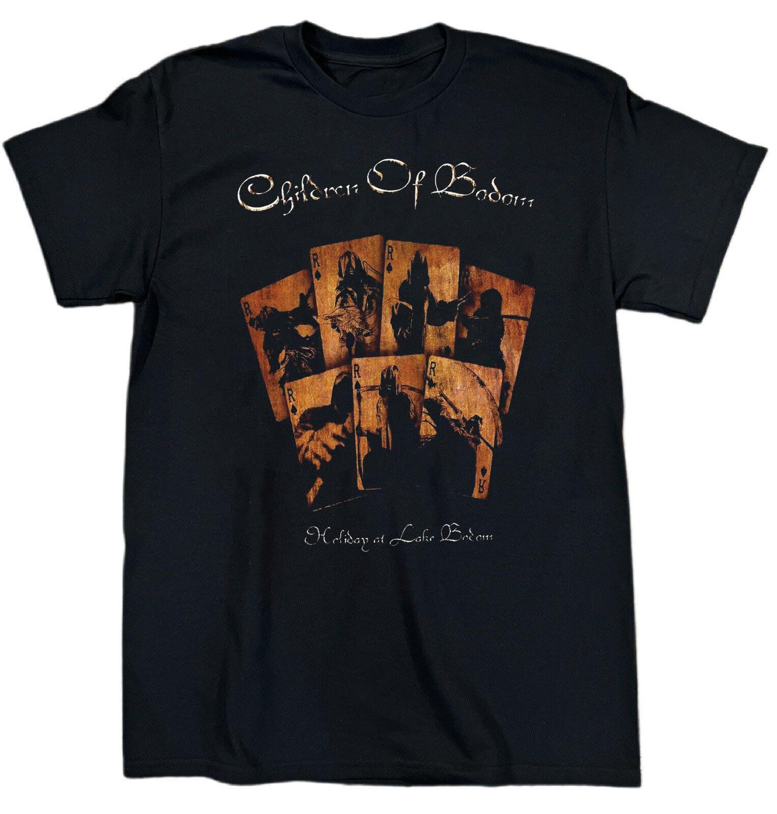 VTG Children of Bodom Band Holiday at Lake Bodom Cotton Black T Shirt BT959 M
