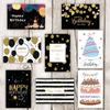 24 Pcs Birthday Card Set 3D Cake Birthday Card Greeting Card with Envelope Birthday Gift for Children Man Dad Husband