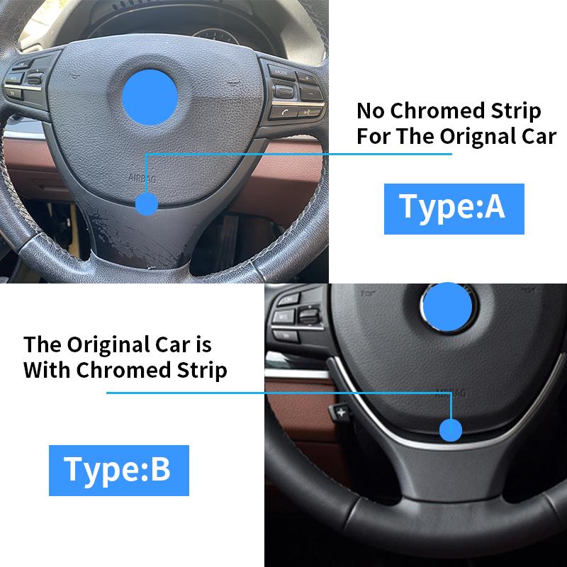 LHD RHD Car Steering Wheel Cover Trim For BMW 5 5GT 6 7 Series F10 F11 F07 F06 F12 F01 F02 2009-2016 Replacement