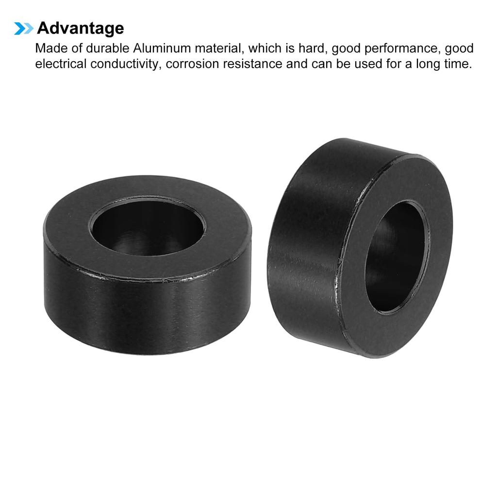 PATIKIL M10 Aluminum Spacers Set of 4 Metal Spacers Aluminum 10.5mm ID x 20mm