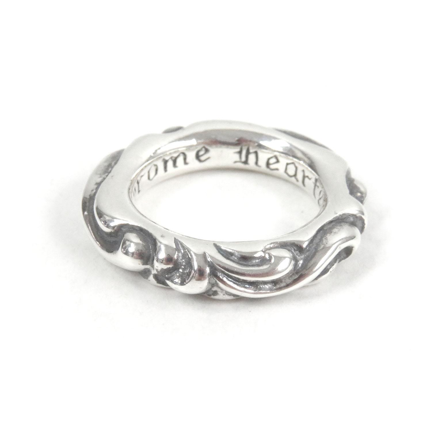 

Excellent CHROME HEARTS Ring Scroll Band Accessories Silver SV925 mens Used