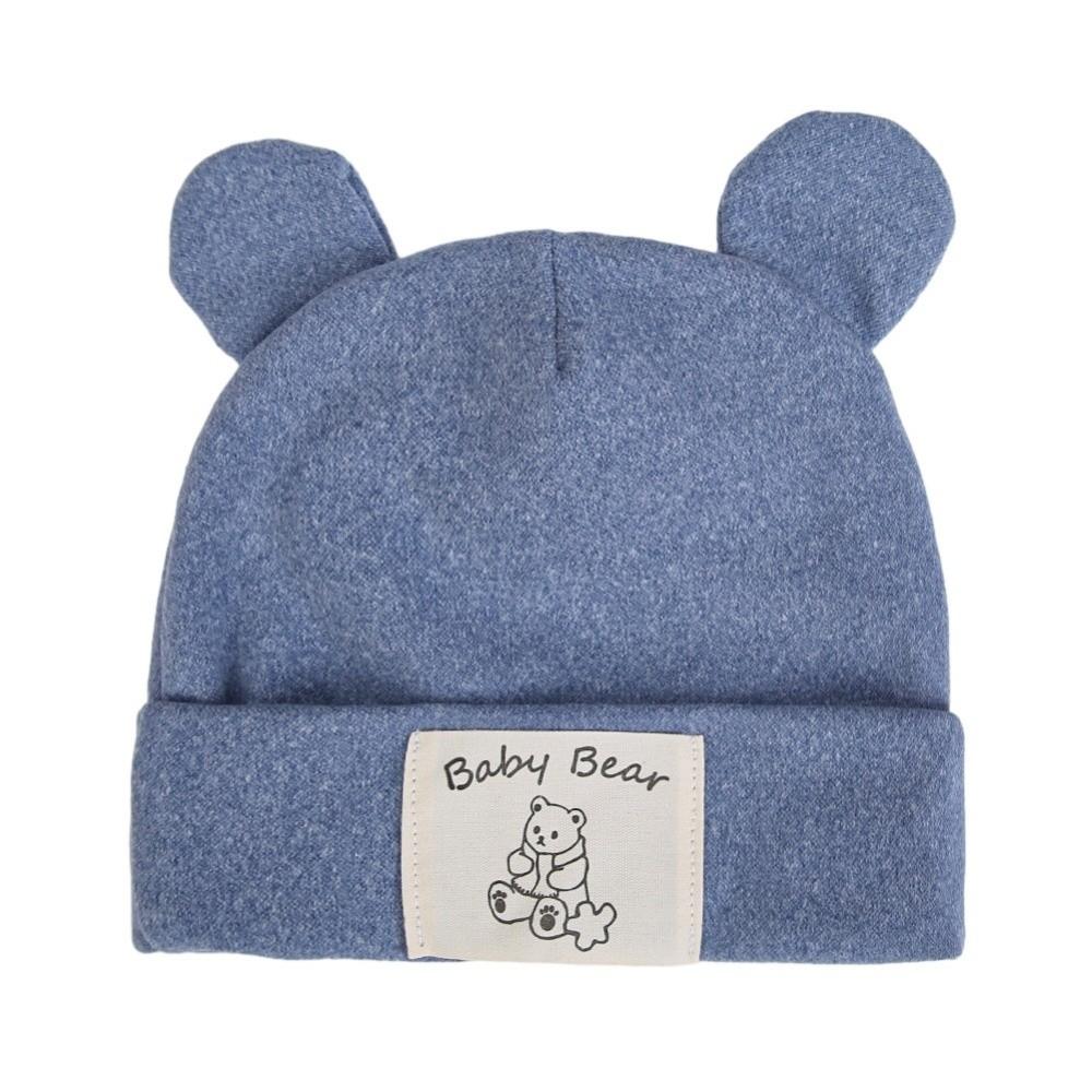 Windproof Beanies Bonnet Cute Bear Ear Ear Protection Cap New Pullover Hat  Autumn Winter
