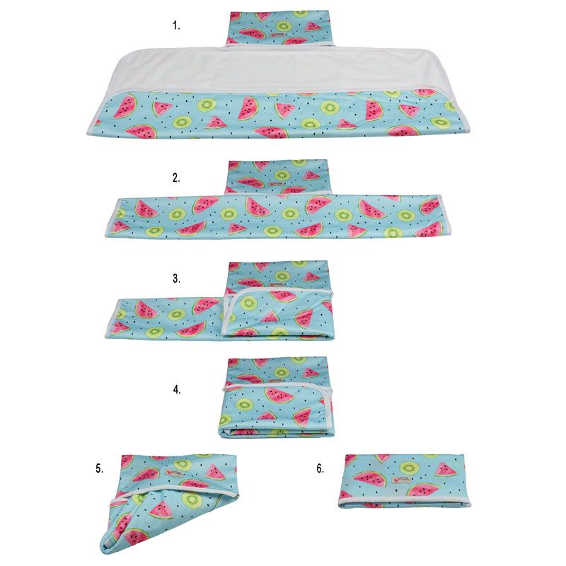 2pcs/set Baby Washable Foldable Portable Travel Compact Nappy Diaper Waterproof Floor Change Changing Mat Play