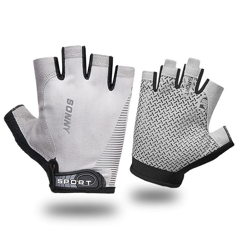 

Unisex Fingerless Cycling and Fishing Silicone Gloves – Non-Slip, Touch Screen Compatible, Sunscreen Protection XL (Palm 22-24CM)