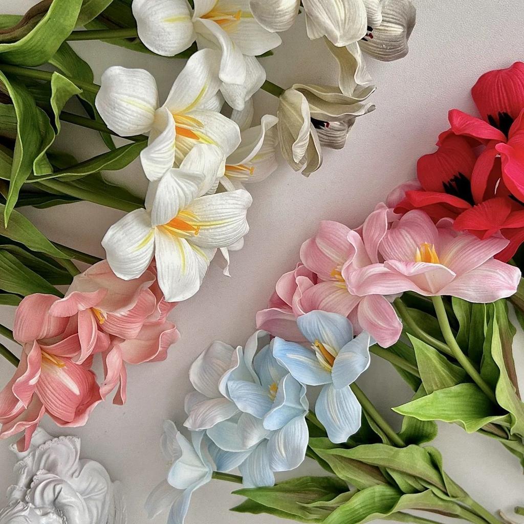 Tulipan Sztuczny Kwiat Salon Dekoracja Domu Ozdoba Sztuczny Kwiat Stół Jadalny Dekoracja Kompozycji Kwiatowej