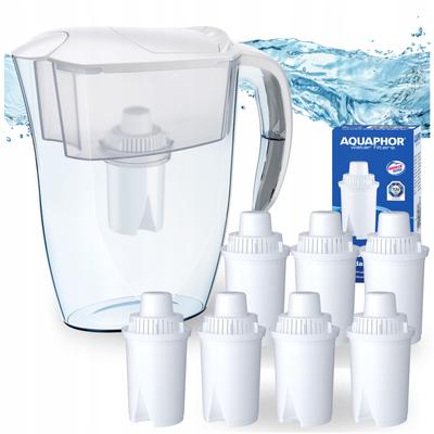 Aquaphor Real Filter Jug 2.9L White, 7 B15 Filter Cartridges