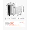 SucceBuy Door Reinforcement Lock 2 Pack Home Lock with 3 Inch Stop Withstand 800 lbs of Force with 8 Screws for Inward-Opening