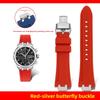 AI1108 Quick Release Metal Adapter Silicone Watch Band For Maurice Lacroix AIKON AI6008 AI6007 AI6038 AI6058 AI1018 Rubber Strap
