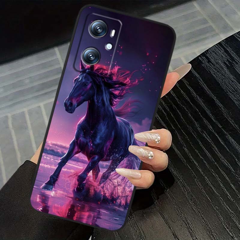 Cartoon Anime Animals For OPPO Reno 5 6 7 A96 A40 A58 Realme GT A74 A78 Neo2 A74 A78 Find X5 X3 X7 X8 Black Phone Case