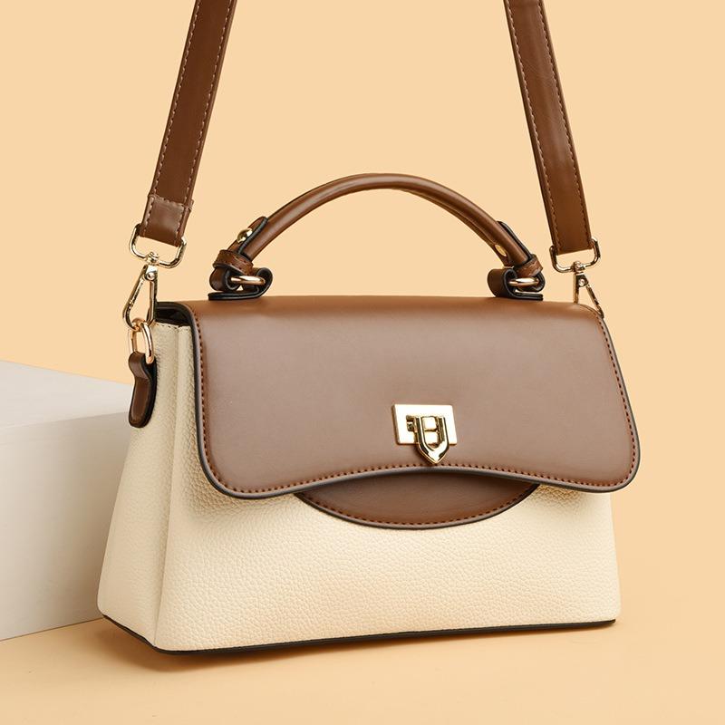 New Fashion All Match Color Handbag Trend Large Capacity Three Single Shoulder Crossbody Bag