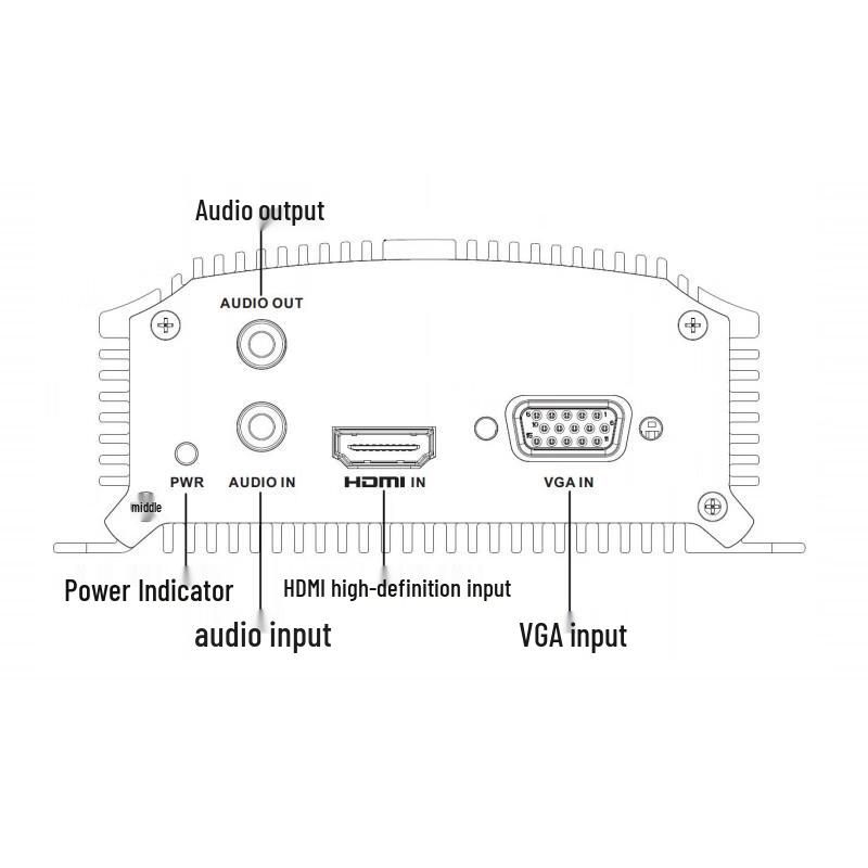 Hikvision 2K HD H.265 Audio Video Encoder CN Plug (adapter Included)