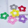 50Pcs Star Link Connectors AB Color Star Shape Linking Rings Quick Linking Rings for Bag Necklace