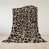 Tijdloos Luipaardprint Flanellen Deken Warm Zacht Halloween Kerst Bank Warm Gezellig Decoratief Decor Cadeau voor Elk Seizoen