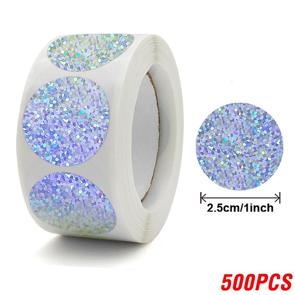 100-500pcs Thank You for supporting my small business Sticker Holographic Laser Stationery Seal Labels Sticker Wrapping Supplies