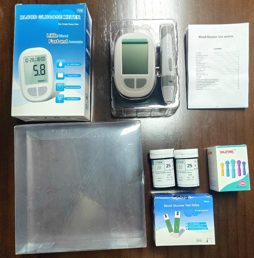 Home Blood Glucose Meter for Middle-aged and Elderly - No Calibration Needed