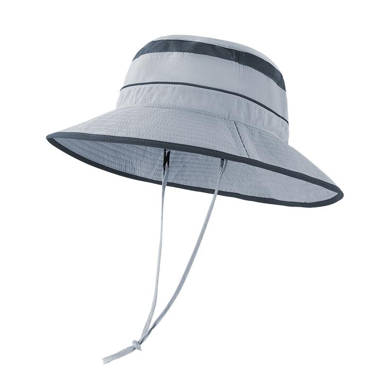Summer anti-ultraviolet sun hat parent-child outdoor big eaves bucket hat breathable anti-splashing water sunscreen hat for boys and girls